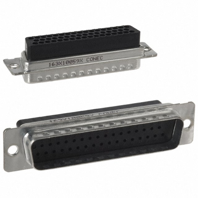 163X10059X Conec  Carcasas de conector D-Sub en forma de D